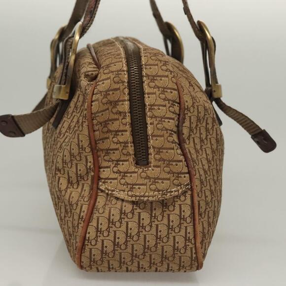 DIOR Trotter Canvas Hand Bag Brown - Picture 4 of 12